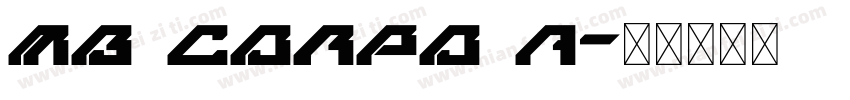 MB Corpo A字体转换